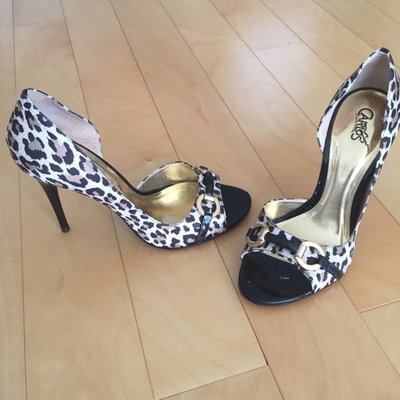 CARLOS SANTANA, LEOPARD PRINT SEXY HIGH HEEL SHOES, SZ. 7, NEW IN BOX - Picture 5 of 8